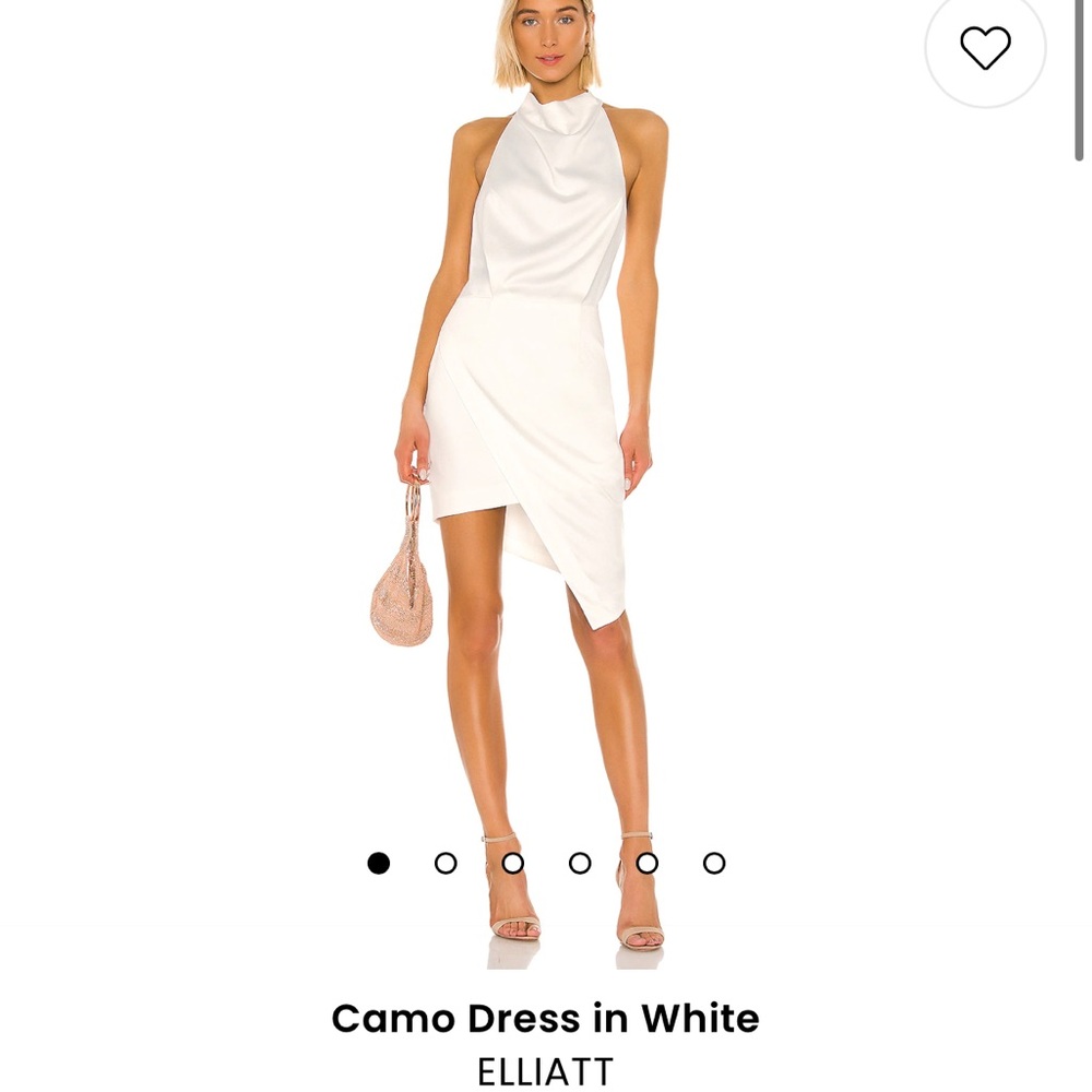 Revolve ELLIATT Camo Dress in White